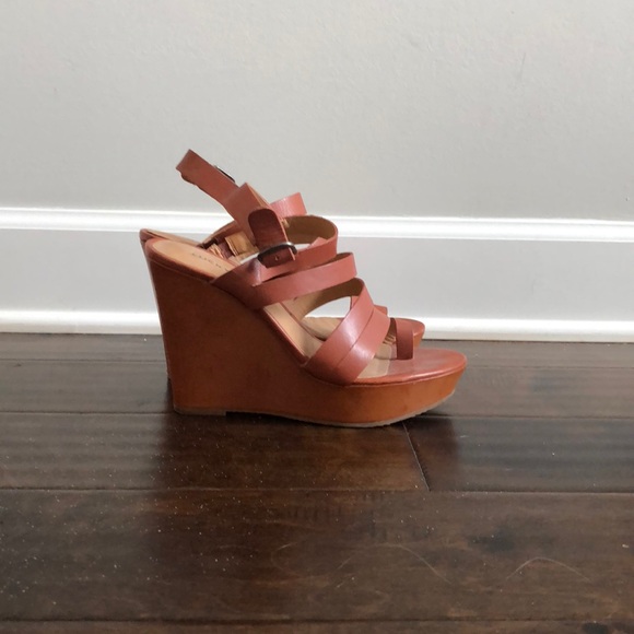 Lucky Brand Shoes - Lucky Brand Leather Wedges